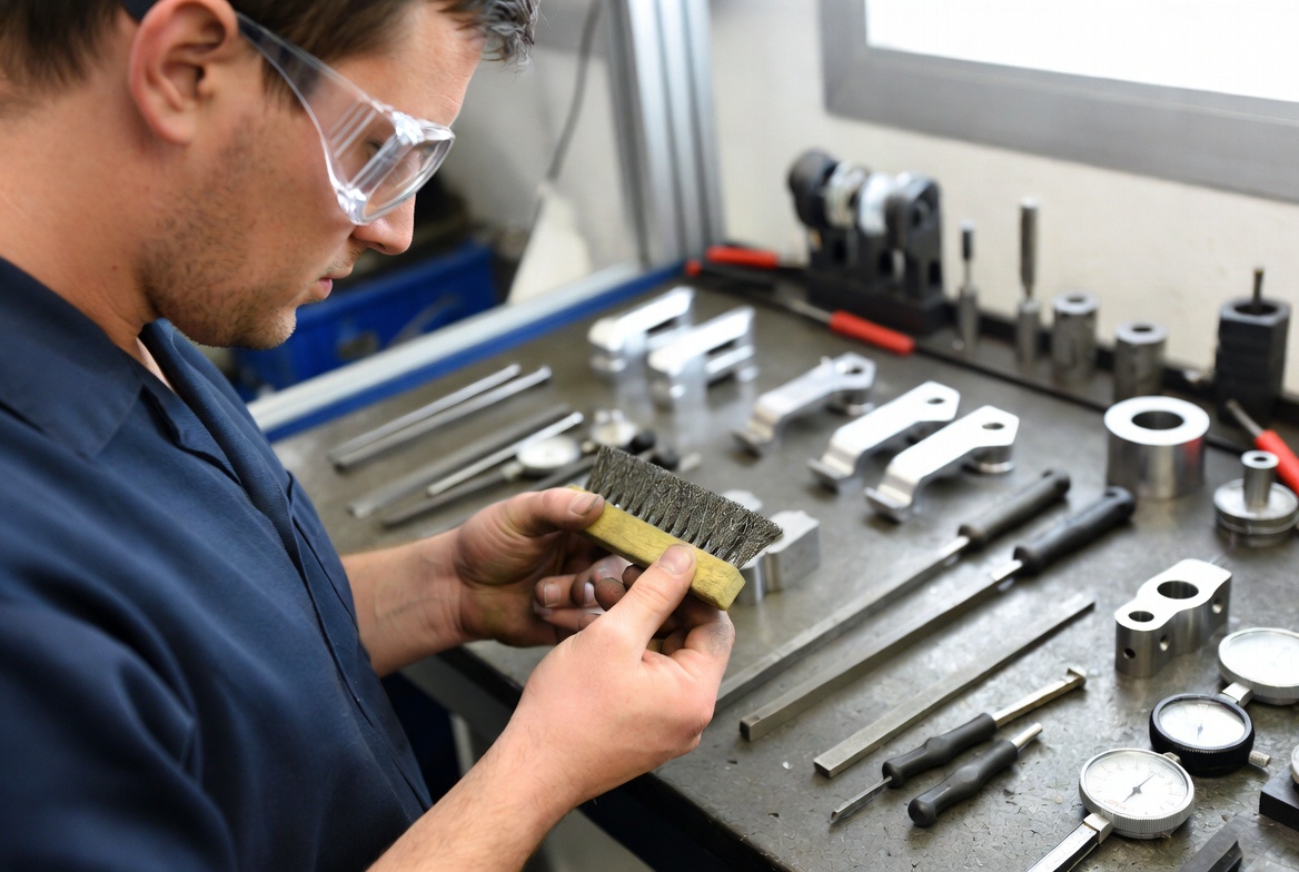Guida alla finitura con spazzolatura: processo, applicazioni, standard e consigli degli esperti per la produzione di precisione